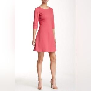 Adrianna Papell 3/4 Sleeve A-Line Dress (Petite)(015247232)
